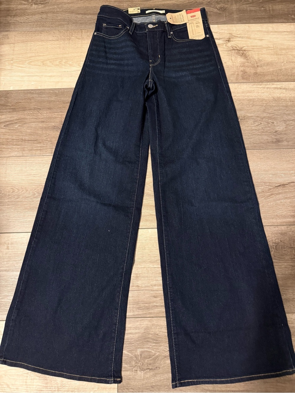 Levi's Dark Indigo Wide-Leg Jeans